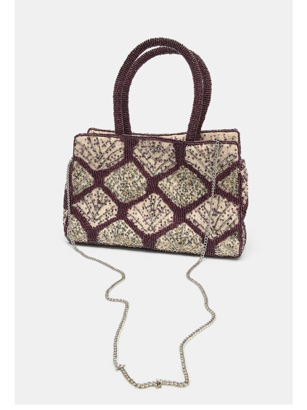 ZARA BEADED AND SEQUIN BAG